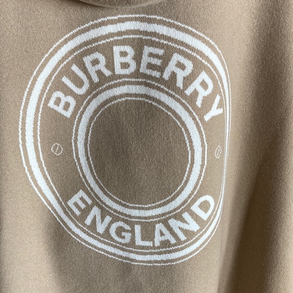 Burberry Wool Cashmere Knit Hooded Cape - Picture 8 of 16